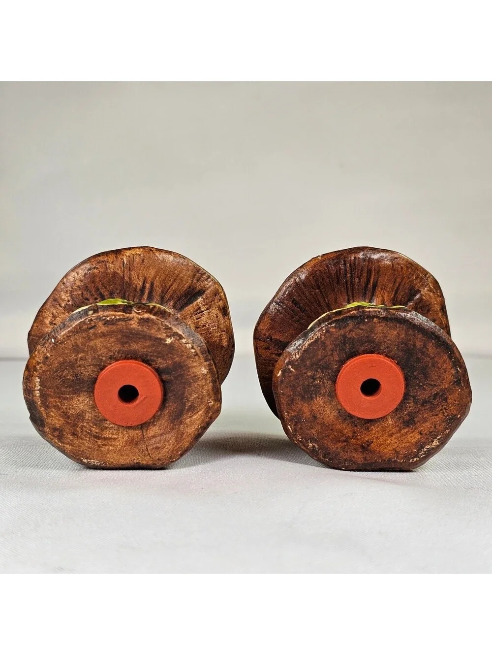 Vintage Treasure Craft Mushroom Salt and Pepper Shakers Ceramic Yellow Orange